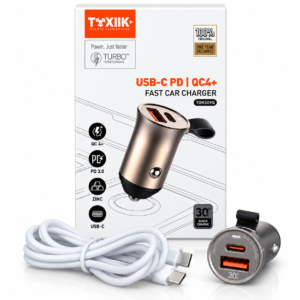 Cargador vehicular USB-C