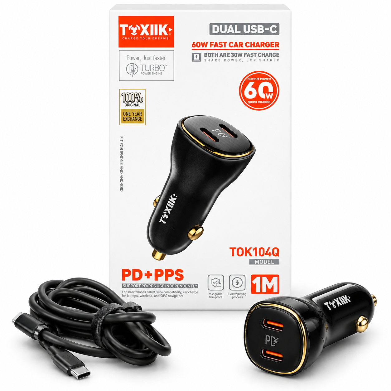 Cargador vehicular 60w